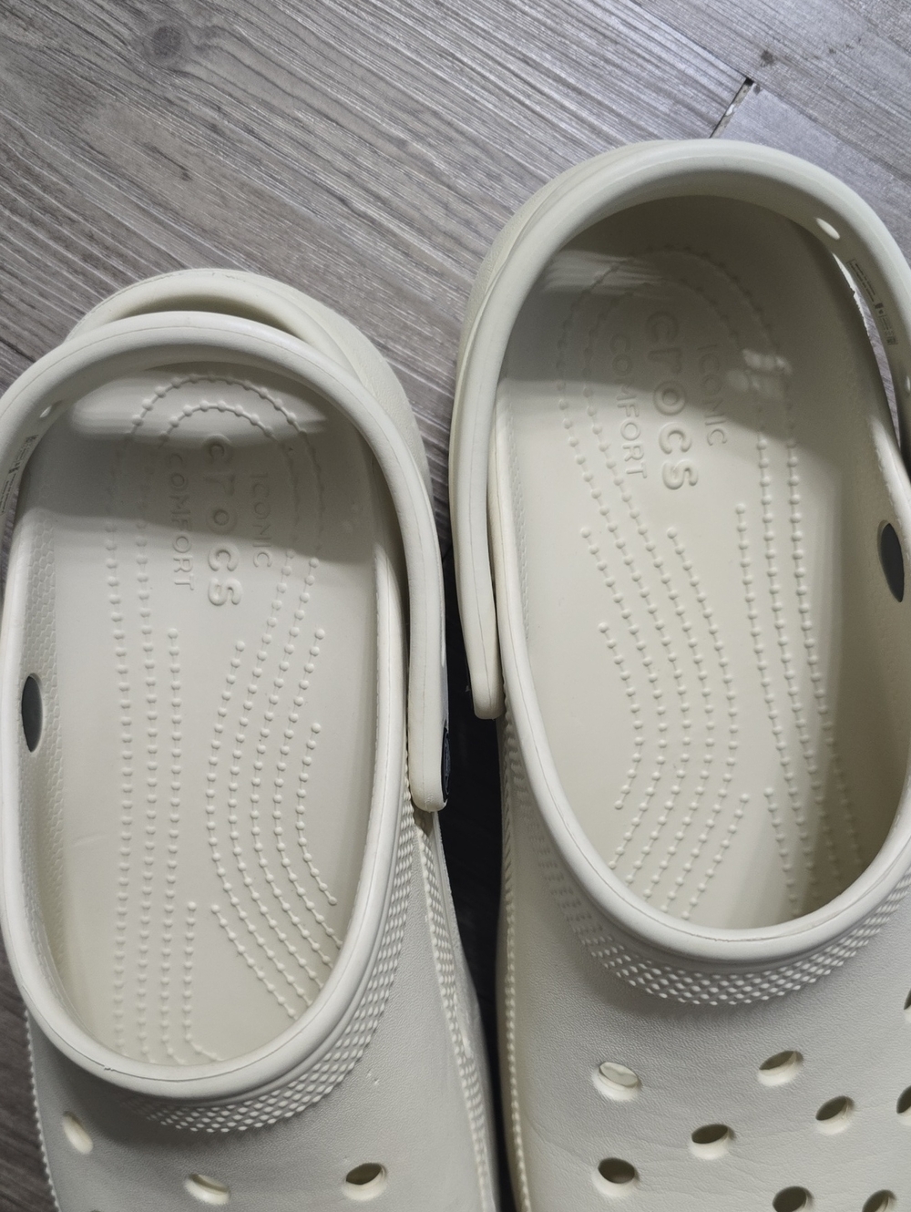 Cream Platform Crocs - Picture 7 of 7
